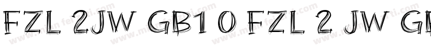 FZL 2JW GB1 0 FZL 2 JW GB1 0字体转换